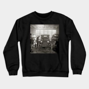 Auto Body Shop, 1926. Vintage Photo Crewneck Sweatshirt